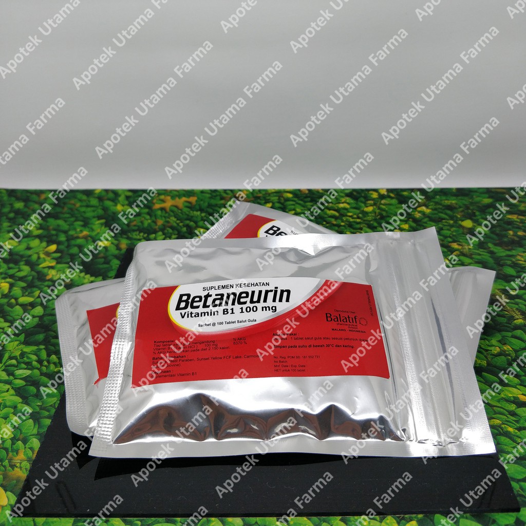 BETANEURIN B1 100MG VITAMIN JANTUNG, SARAF, OTAK Shopee Indonesia