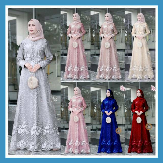 Jual ASMARA GOWN GAMIS PESTA MODERN GAMIS PERNIKAHAN SERAGAM PERNIKAHAN