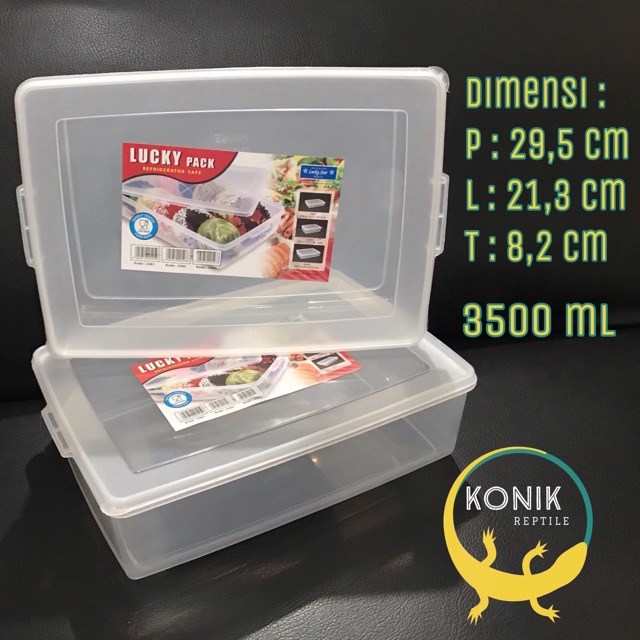 Box/Kotak/Container/Toples Makanan Kue Donat Lucky Star Pack 2482 3500