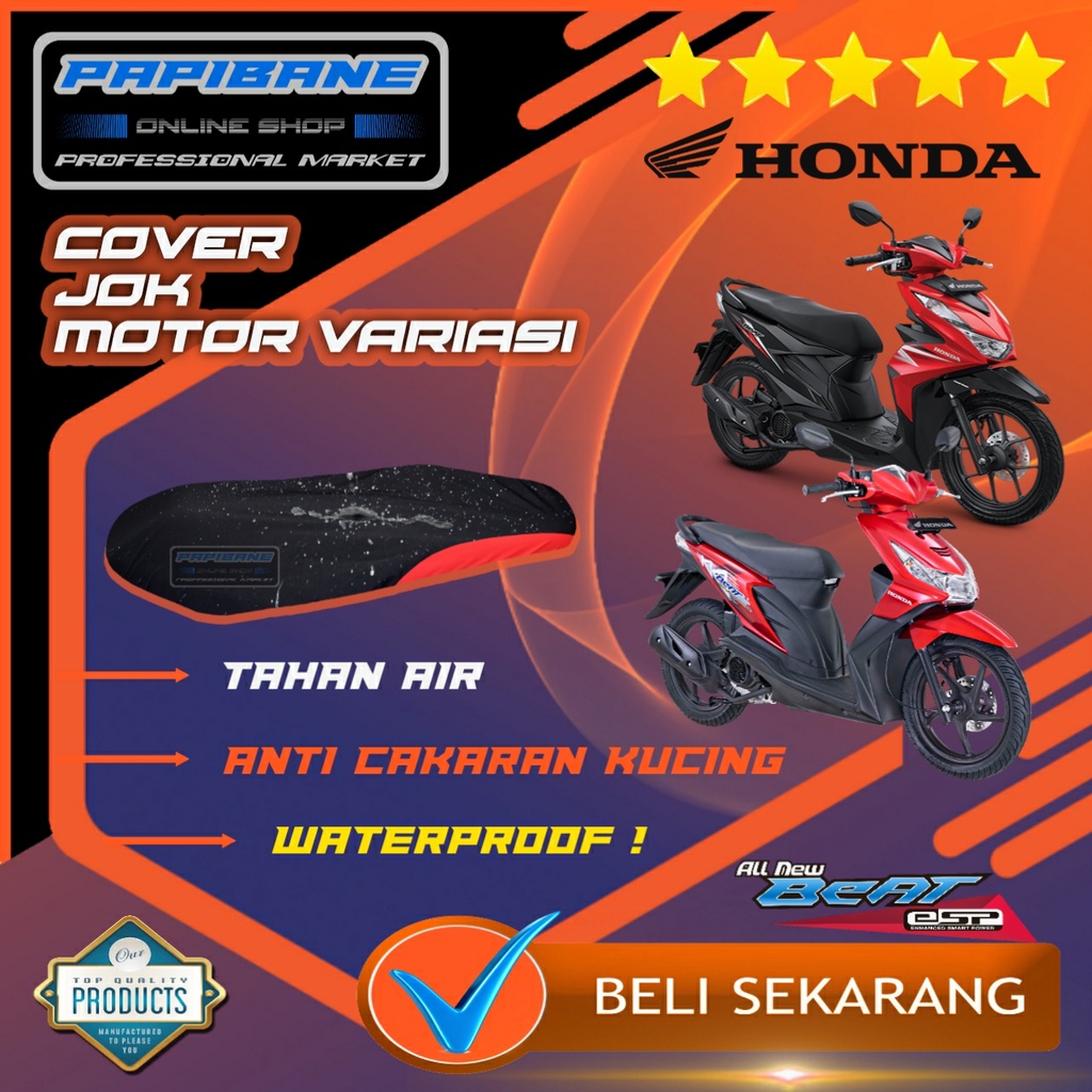 Jual Sarung Jok Motor Cover jok Beat Karbu,F1,Pop, Stret, Genio, Scoopy, Vario Jaring jok motor