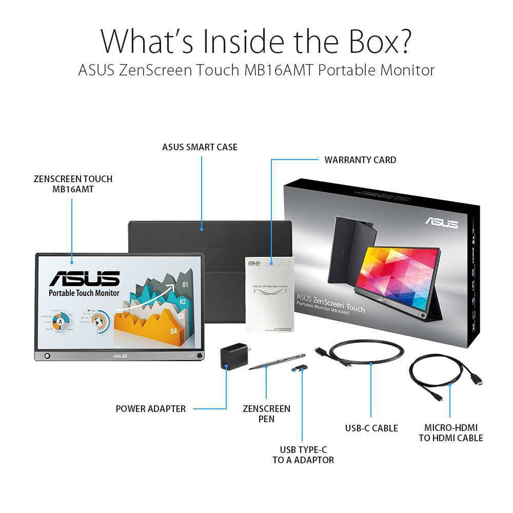 Jual Asus Zenscreen Touch Mb16Amt Usb Portable Monitor — 15.6-Inch, Ips, Full Hd | Shopee Indonesia