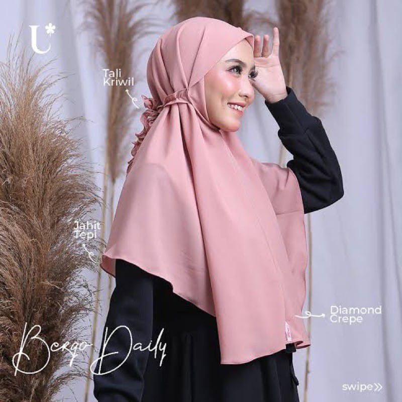 Jilbab Bergo Kriwil Ukuran Xl