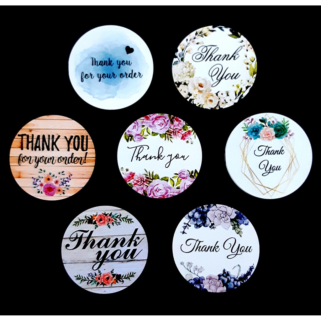 Jual Thank You Card Custom Untuk Online Shop - Kartu Ucapan Terima Kasih Bulat Indonesia|Shopee Indonesia 1024_X_1024_jpg