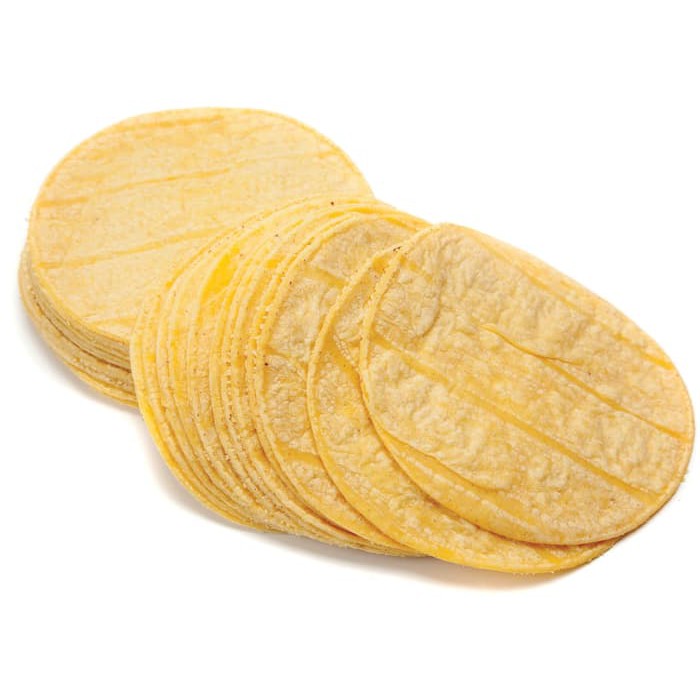 Yellow Corn Tortilla Frozen (Kulit Nachos), 100 Jagung, 500gr, 15cm