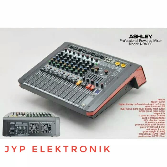 Power Mixer Audio ASHLEY NR 8000 / NR8000(8 Channel)ORIGINAL | Shopee  Indonesia