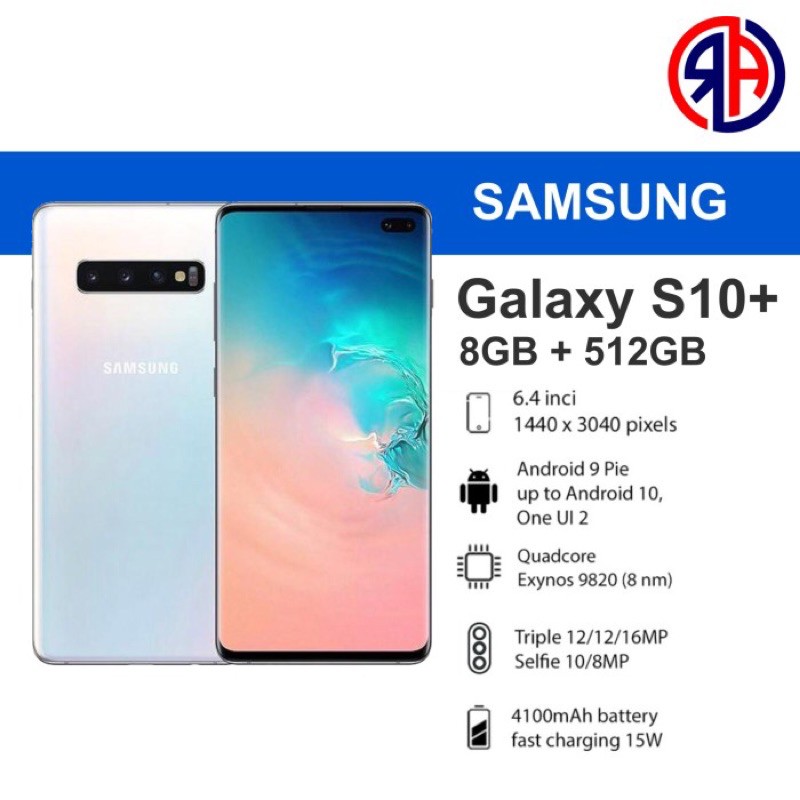 Jual Samsung Galaxy S10 Plus 8/512Gb Garansi Resmi | Shopee Indonesia