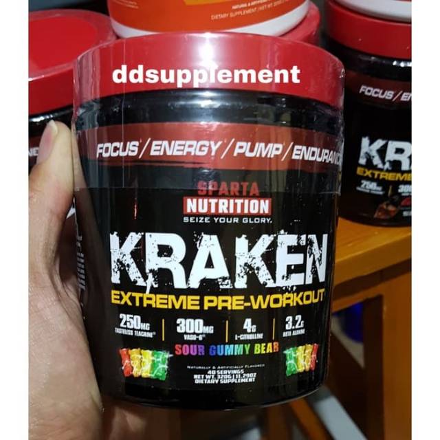 Jual Kraken Xtreme Preworkout 40 Serv Sparta Nutrition Indonesia|Shopee  Indonesia
