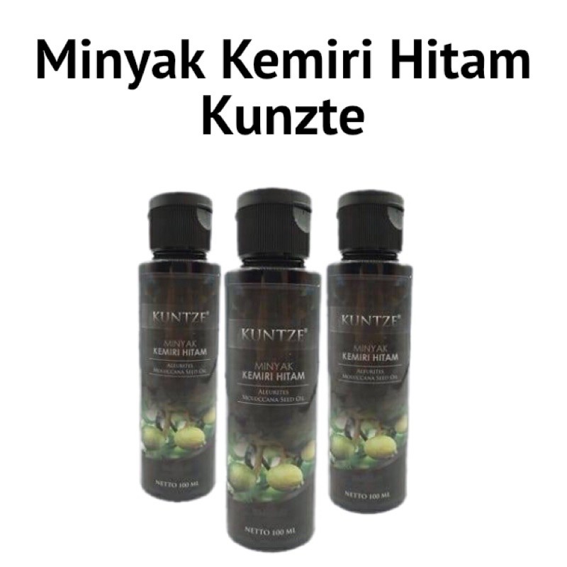 KUNTZE MINYAK KEMIRI HITAM ORIGINAL BPOM PENUMBUH RAMBUT BPOM