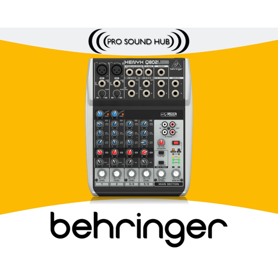 Jual Behringer Xenyx Q802Usb Q802 Q-802 Usb Q 802 Mixer Audio Interface | Shopee Indonesia