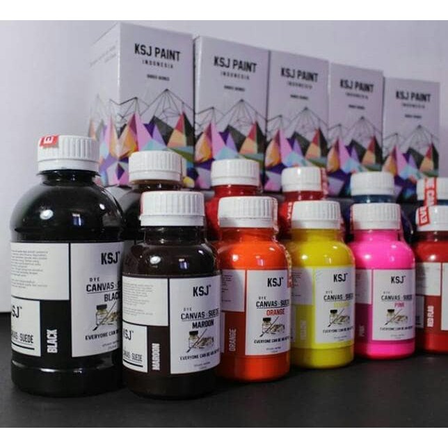 Cat Sepatu Canvas &amp; Suede Dye merk KSJ 14 | Shopee Indonesia