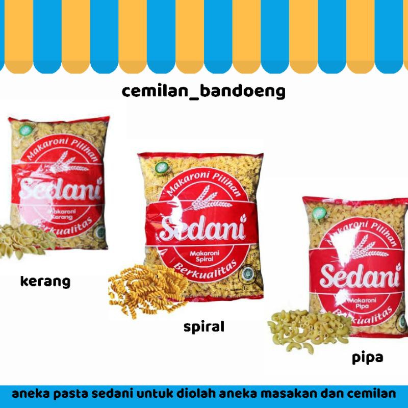 MAKARONI SPIRAL MENTAH 1 KG MEREK SEDANI EXP JUNI 2023 Shopee Indonesia