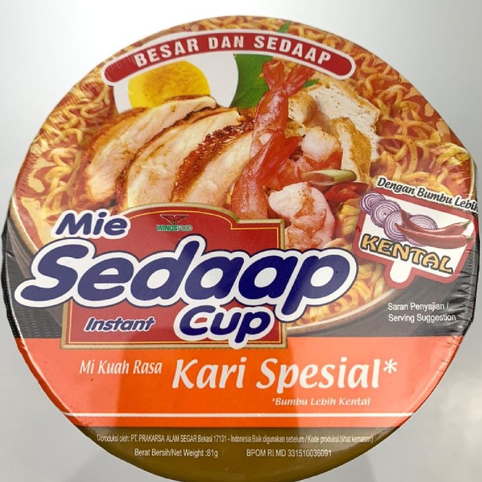 MIE SEDAP CUP KARI SPESIAL 81g Shopee Indonesia