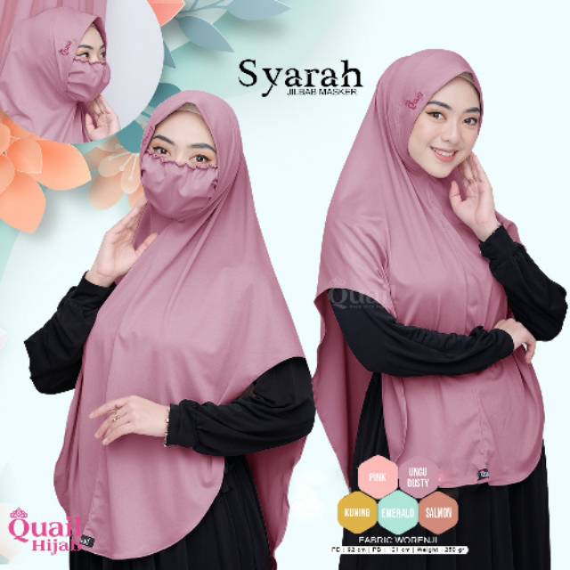 Syarah Jilbab Masker ORI by Quail Hijab Shopee Indonesia