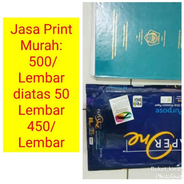 Jual Jasa Print / Print Murah / Fotocopy / Skripsi / Hitam Indonesia|Shopee Indonesia