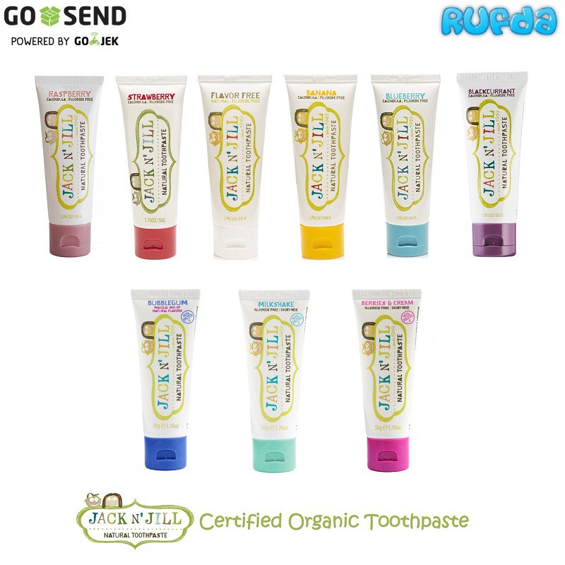Jual Jack N’ Jill Pasta Gigi Bayi Natural dengan Calendula Shopee