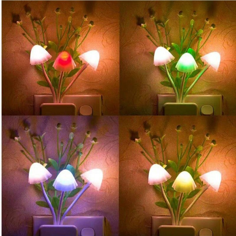 Lampu Tidur Jamur Avatar / Mushroom Sleeping Lamp / Lampu Jamur Warna Warni  / Lampu Tidur Avatar | Shopee Indonesia
