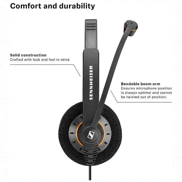 Jual Sennheiser Sc 60 Usb Ml /Sc60 Usb Ml Usb Double-Sided Headset Original | Shopee Indonesia