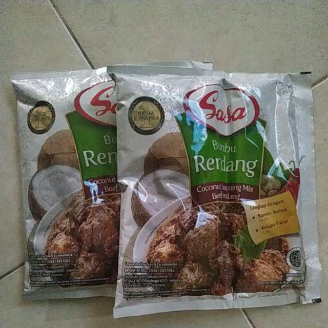 Sasa Bumbu Rendang 90 gr Shopee Indonesia