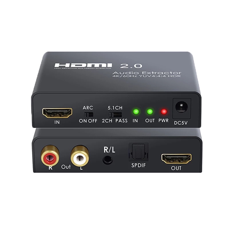 Jual ✓◘✙Hdmi Audio Extractor Support 4K 60Hz Yuv 4:4:4 Hdr Hdmi To Optical Toslink Spdif Hdmi Arc Audio C | Shopee Indonesia