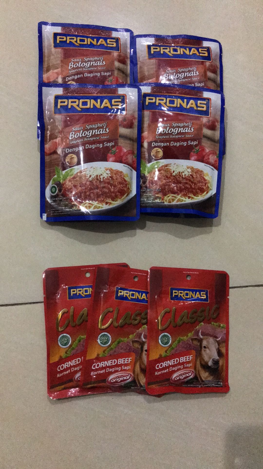Pronas Sapi Sachet 50 g bundling 3 pcs Shopee Indonesia