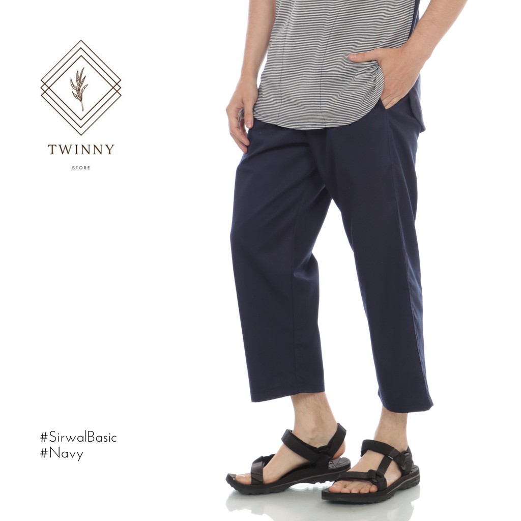 CELANA CINGKRANG TENGKU WISNU TERBARU BAHAN AMERIKAN DRILL WARNA NAVY Shopee Indonesia