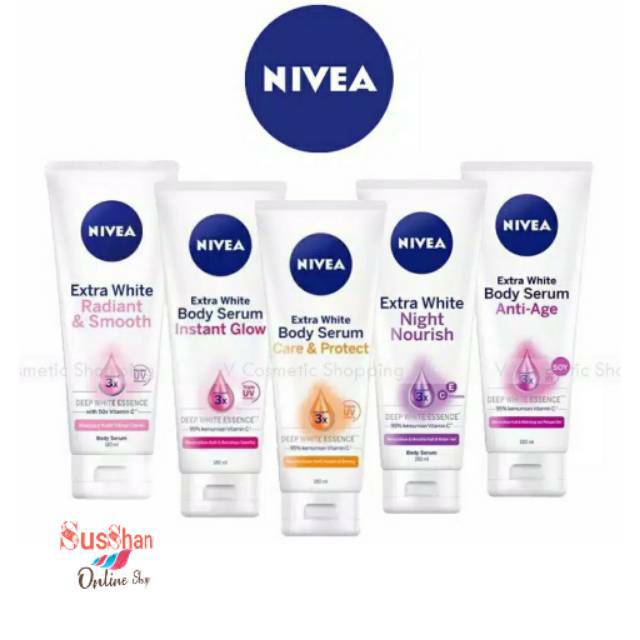 Jual Nivea Body Serum Care And Protect Extra White/ Citra Hand Body