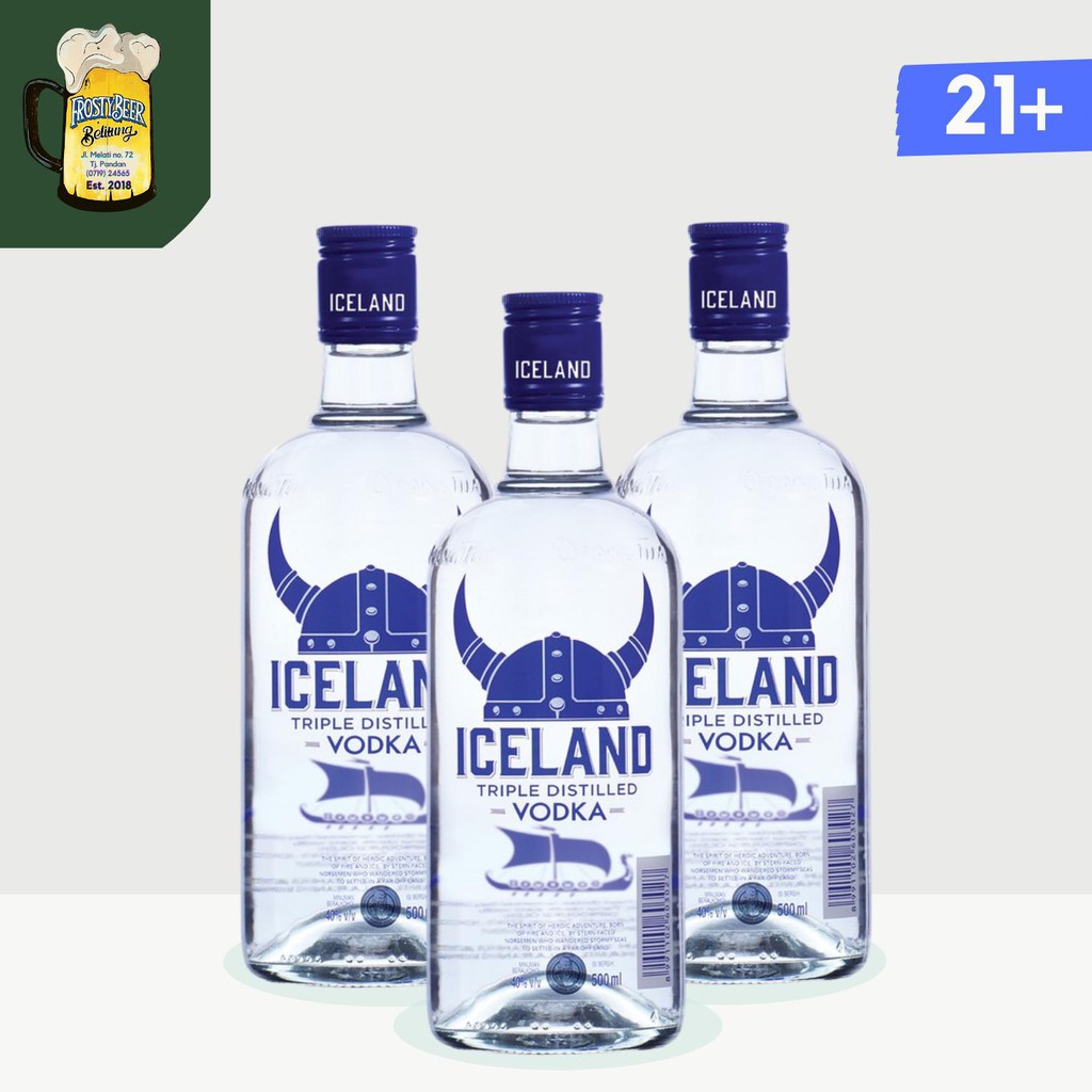 Jual Iceland Vodka Original 40 500 ml Shopee Indonesia