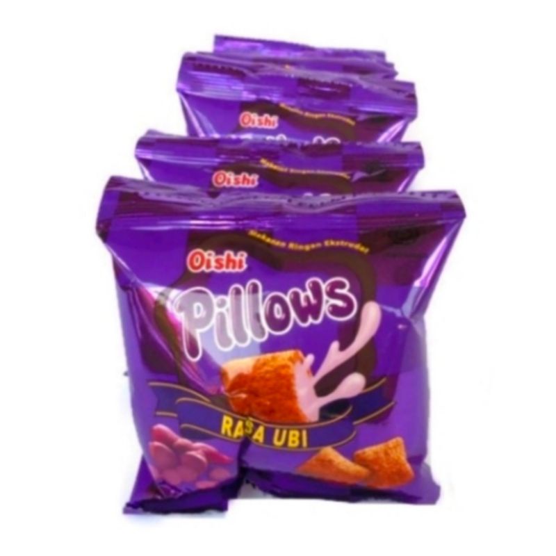 Jual Snack Oishi Pillows Rasa Ubi Ungu 6 gram (1 renceng isi 10 pcs