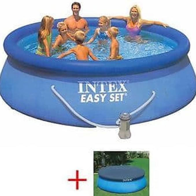 Jual Intex 28132 - Intex Easy Set Pool 3.66Mx76Cm / Kolam Renang Bulat Inte Exclusive | Shopee Indonesia
