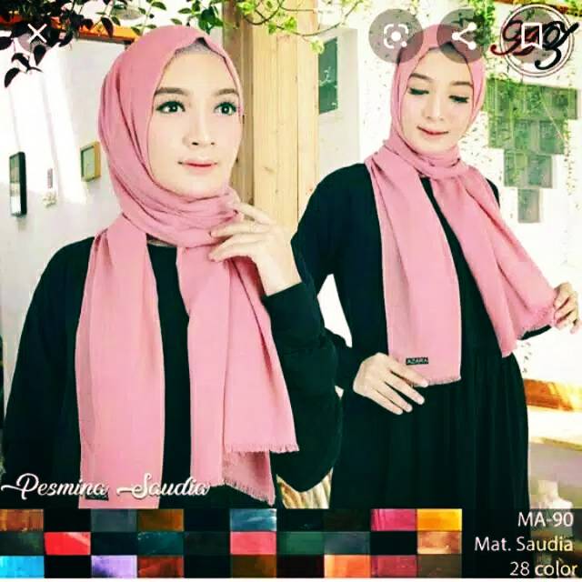 Jilbab Pashmina Saudia by Azara Shopee Indonesia