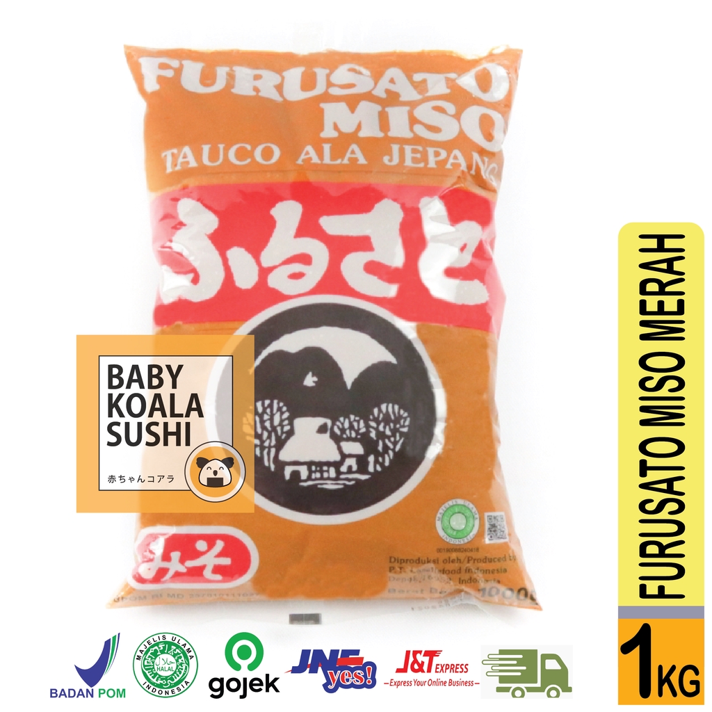 FURUSATO Pasta Miso Merah 1 Kg Halal │ Tauco Ala Jepang untuk Sup Miso