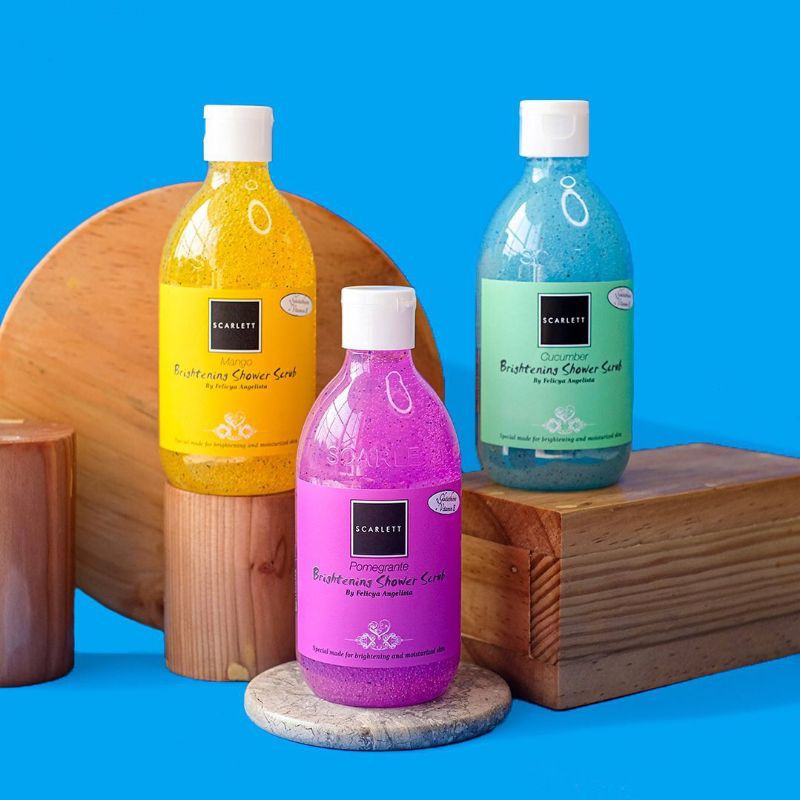 [ORIGINAL] Shower Scrub scarlett Whitening / Scarlett body wash