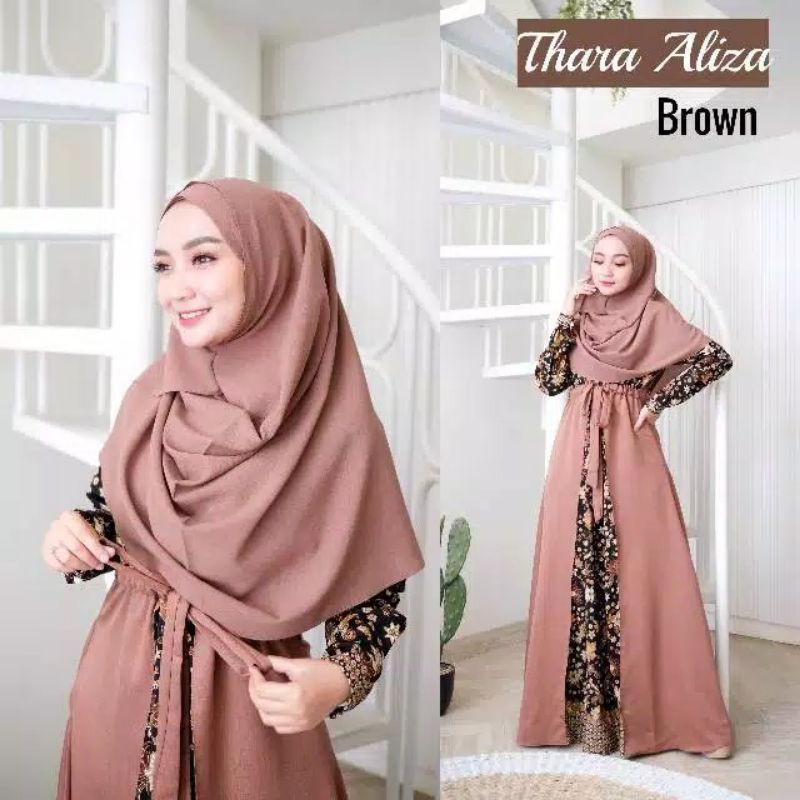 Model gamis polos terbaru 2021 / model gamis batik kombinasi terbaru 2021 |  Shopee Indonesia