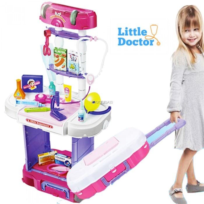 Jual Mainan Anak Perempuan Peralatan Doctor Mainan Anak Dokter Dokteran Lengkap Mainan Rumah Sakit Aj03 | Shopee Indonesia