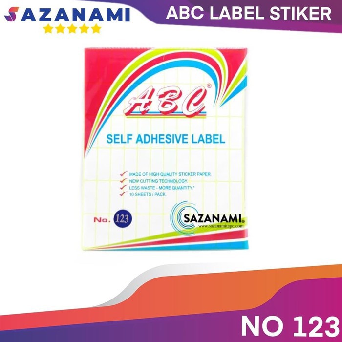 ABC LABEL 102 STIKER LABEL SELF ADHESIVE LABEL LABEL