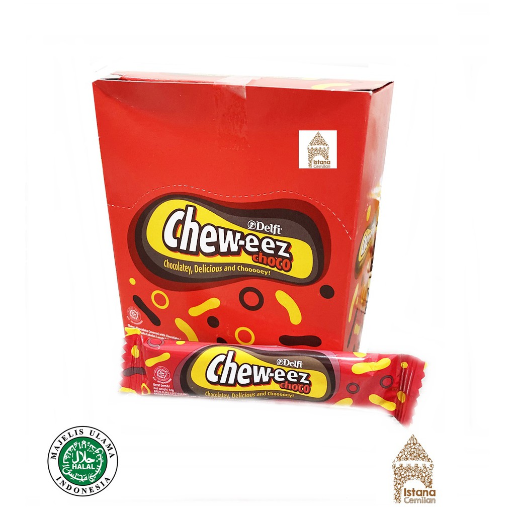 Jual Delfi Chew-Eez / Cheweez Cokelat Permen Choco (Isi 20 Pcs) | Shopee Indonesia