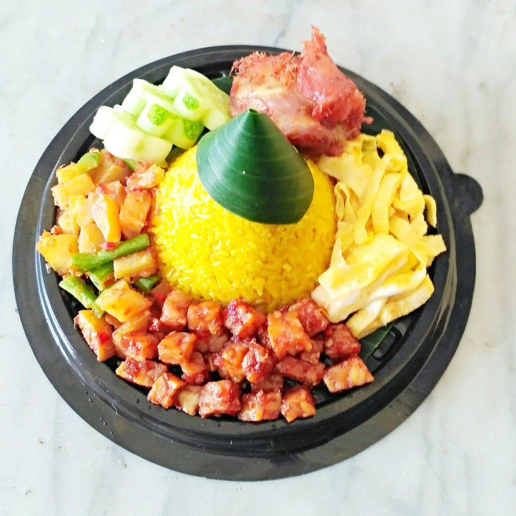 NASI KUNING TUMPENG MINI 4 LAUK Shopee Indonesia