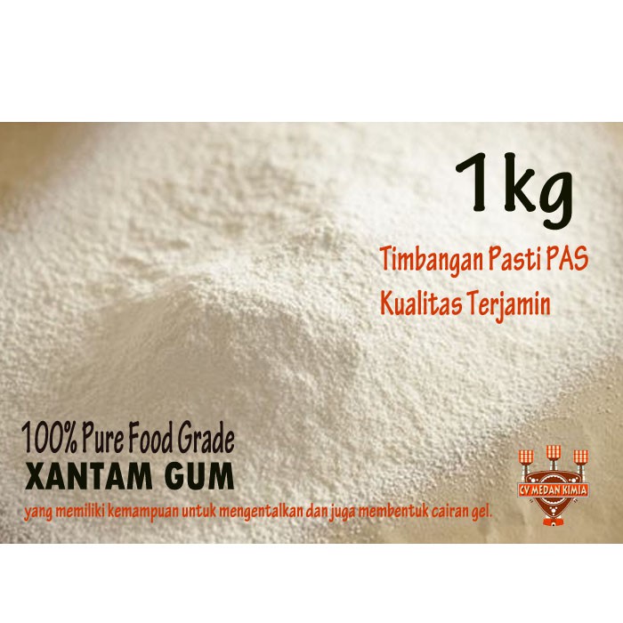 Jual Xanthum Gum 1kg Xanthan Gum 1 kg Emulsifier Emulsifying Pengental
