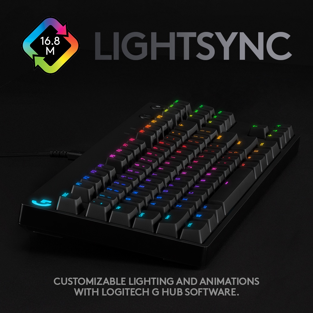Jual Logitech G Pro Clicky Keyboard Gaming Mechanical Tkl Rgb For Esports | Shopee Indonesia