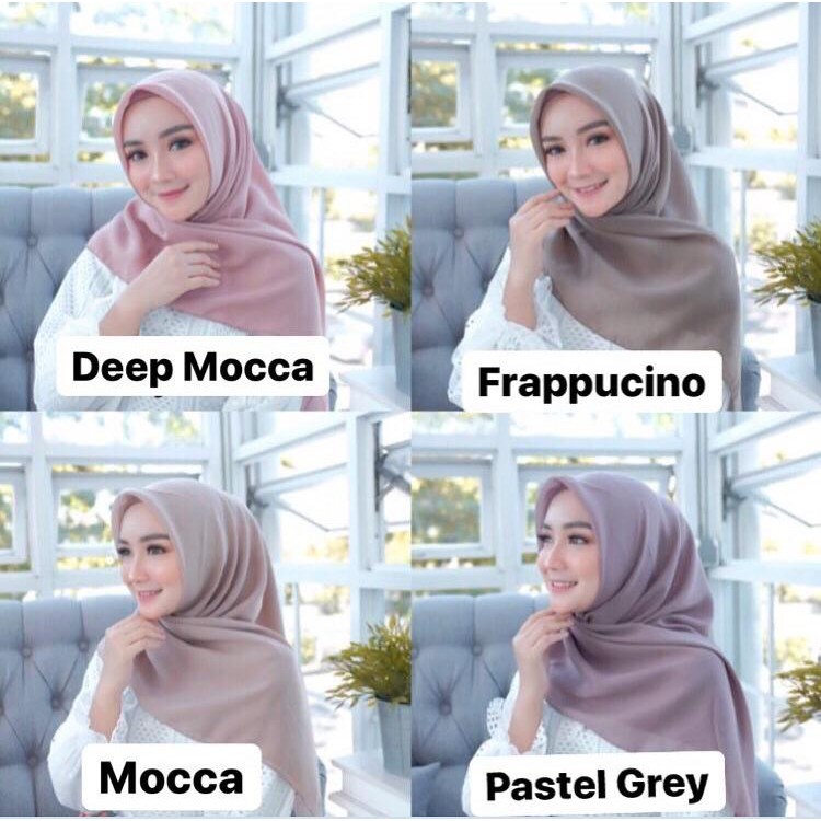 Hijab/Jilbab Bella Square kain Pollycotton Kiyoko.id Makassar