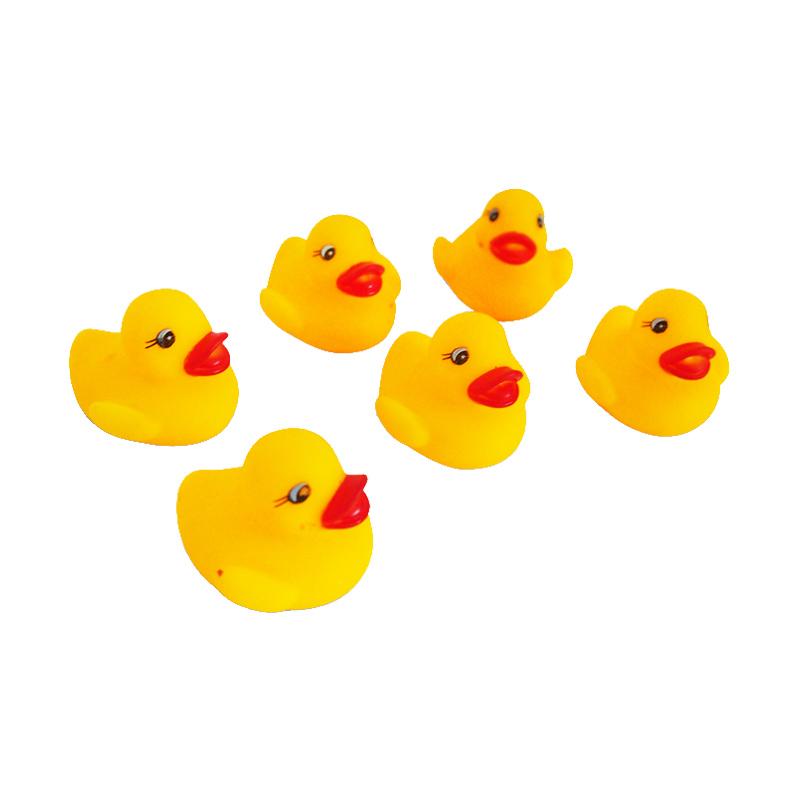 Jual Bebek Karet Mainan Anak [6 Pcs] / Permainan Anak Saat Mandi Bunyi Bebek-Bebekan | Shopee Indonesia