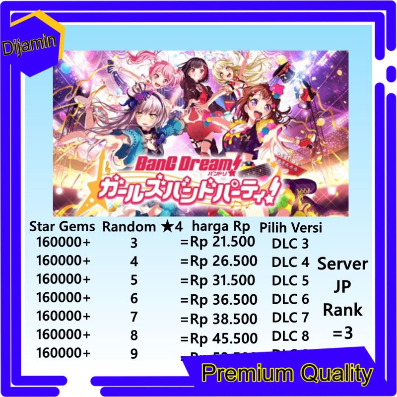 Harga Jp Bang Dream Terbaru Agustus 2022 |Biggo Indonesia