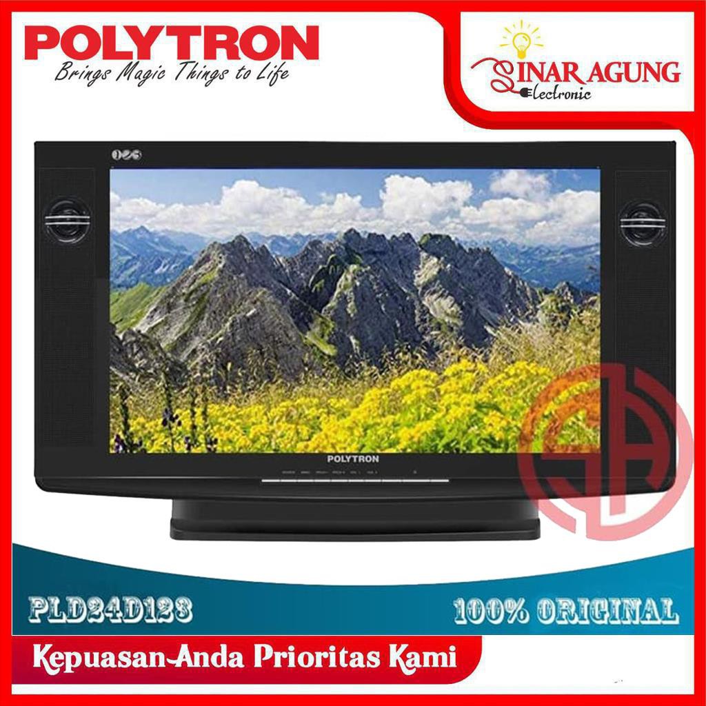 Jual LED TV TABUNG POLYTRON PLD 24D123 / 24D 123 HD TV [24 inch / USB