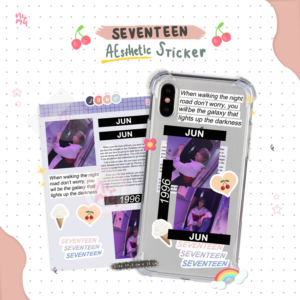 SEVENTEEN AESTHETIC STICKER Shopee Indonesia