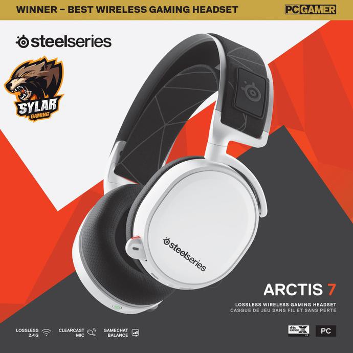 Jual Steelseries Arctis 7 Wireless White 2019 Edition | Shopee Indonesia