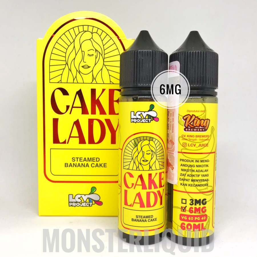 Jual CAKE LADY STEAMED BANANA CAKE BY LCV PROJECT 6MG 60ML (SATUAN