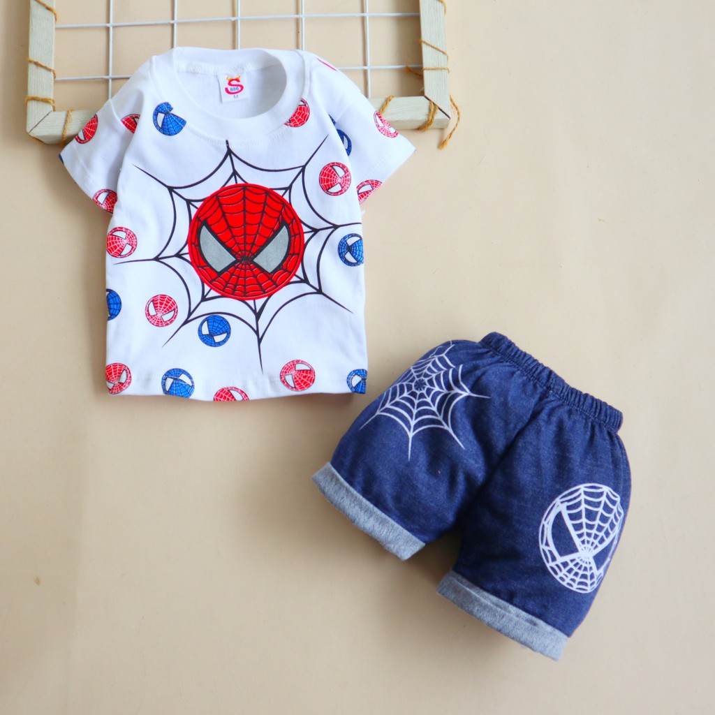 Baju Celana Bayi Anak Lakilaki Cowok Usia 312 Bulan S886 Motif Jaring
