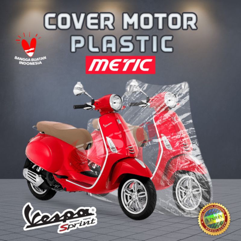 Jual COVER SARUNG MOTOR TRANSPARAN MOTOR VESPA Shopee Indonesia