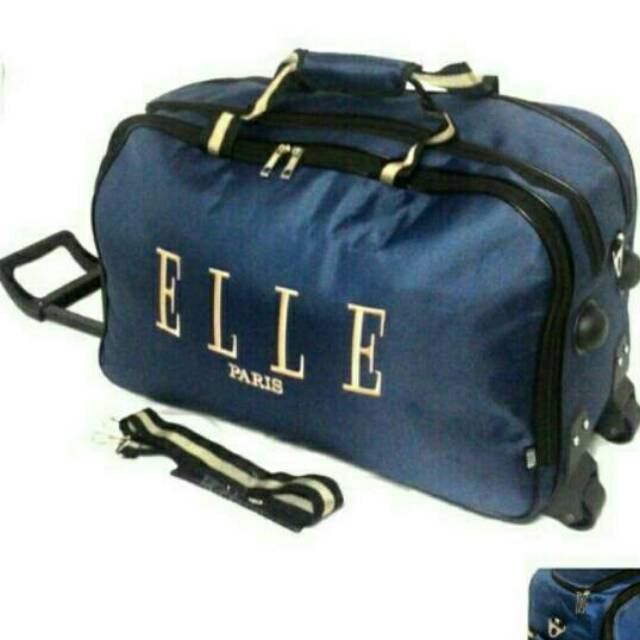 Tas Trolly Pakaian Elle Paris Besar Travel Bag Jumbo