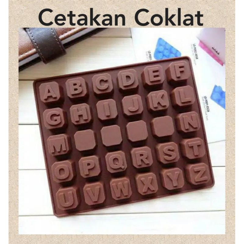 Jual Cetakan Coklat Huruf Balok / Cetakan Coklat Abjad / Cetakan Silikon Huruf / Cetakan Coklat Abcd | Shopee Indonesia